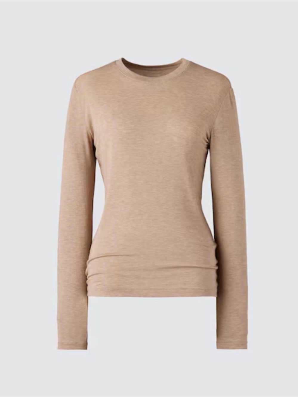 Uniqlo HEATTECH Cashmere Blend T-Shirt Extra Warm Women’s Small New Beige